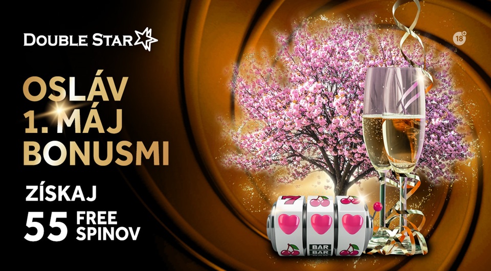 Získaj 55 free spinov na 1. mája